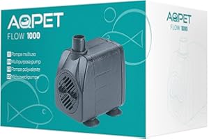 AQPET Flow - Bomba sumergible para acuarios y terrarios con caudal ajustable, flujo 1000, caudal regulable máx. 1000 l/h