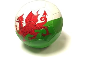Pendragon Wales RGW Size 5 Stitched Panel Football [wr81]