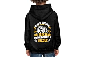 Spreadshirt Conduire Un Tracteur École Agriculteur Cadeau Pull À Capuche Premium Enfant