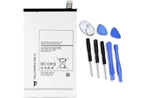 ASKC EB-BT705FBE Tablet Battery for Galaxy Tab S 8.4 SM-T700 SM-T700N SM-T705 SM-T705C SM-T705Y SM-T707A Series EB-BT705FBC EB-BT705FBU 3.8V 18.62Wh 4900mAh With Tools