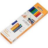 Steinel Colour Klebesticks 7 mm, 16 farbige Sticks, 96 g, bunter Schmelzkleber für kratives Basteln und Schmücken, 006969