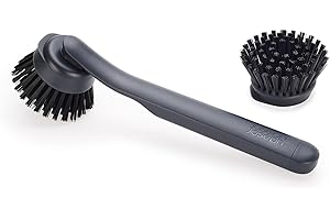 ‎JOSEPH JOSEPH Joseph Joseph SinkTech szczotka do mycia naczyń, wymienna główka, trwałe włosie, skrobak