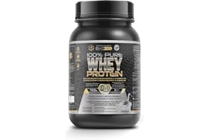 Healthy Fusion Whey Protein | Proteina Whey pura con Collagene e Magnesio | Migliora i tuoi allenamenti | Protegge e aumenta la massa muscolare | 1000g di Proteina (Biscotto)