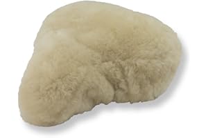 Reissner Lammfelle Rivestimento della Sella della Bicicletta in Pelle di Agnello Beige Color Crema (FSB A)