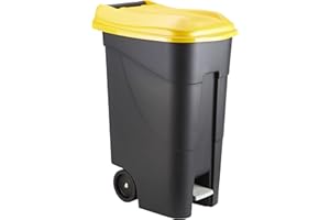 Tayg 80P Poubelle Noir/jaune 80 l