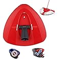 Red Spin Mop Head Base for Vileda All Turbo 2-in-1 Mop Replacement,Triangular Spinning Mop Head Disc for Turbo Smart/EasyWring&Cleaning Mop Accessories - Plastic Mop Base