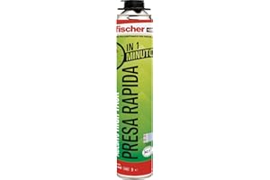 Fischer PRESA RAPIDA 60 Secondi, Schiuma Adesivo Poliuretanico a Bassa Espansione, Presa Iniziale già da 1 Minuto, 571751