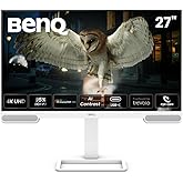 BenQ EW2790U 4K Ekran, 27 in&ccedil;, 3840x1260, P3%98, &Ouml;zel AI Kontrast Teknolojisi, Dahili 2.1 Hoparl&ouml;r, Subwoofer, USB-C Bağlantı