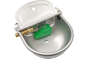 MUALROUS Abbeveratoio Per Bestiame Automatico Per Bevande In Acciaio Inossidabile Con Valvola a Galleggiante In Rame Per Pecore Di Capra