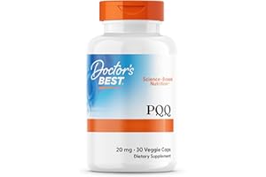 Doctor's Best, PQQ (Pyrroloquinoline Quinone), avec BioPQQ, 20 mg, 30 Capsules végétales, Hautement Dosé, Sans Soja, Sans Gluten, Sans OGM