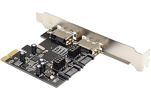 cablecc PCI-E to 4 Ports SATA 3.0 ESATA PCIE SATA3 6Gbps Expansion Card PCI-E Adapter