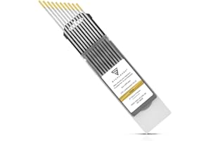 STAHLWERK Wolframelektroden WIG Ø 2,4 x 175 mm – WL15 Gold – 10 Stück, Schweißelektroden, langlebig, stabil und belastbar, für Stahl, Edelstahl, Alu, Kupfer, universell für alle gängigen WIG-Geräte