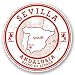 Produktbild 2 x 10cm/100mm Sevilla Sevilla Spanien Vinyl SELBSTKLEBENDE STICKER Aufkleber Laptop reisen Gepäckwagen iPad Zeichen Spaß #6580