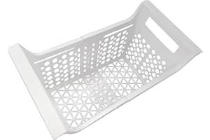 Gralara Chest Freezer Baskets Adjustable Refrigerator Freezer Organizer Rack Chest Freezer Organiser Expandable Freezer Baskets for Chest Freezers Fridge Storage Office Bathroom Storage Bin Rack, L