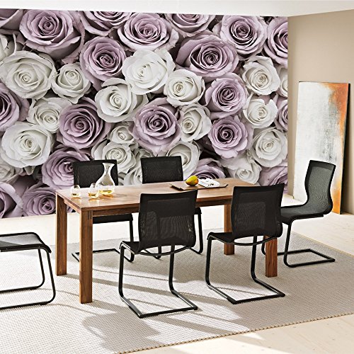 Vlies Fototapete PREMIUM PLUS Wand Foto Tapete Wand Bild Vliestapete – Rose Blume Blüte Pflanze Liebe – no. 2369, Größe: 416 x 254cm Vlies - 8