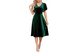 Bridesmay Cocktail Dresses for Women 2024 Wedding Guest Midi Dress with Sleeves Formal Tea Party Dress for Women