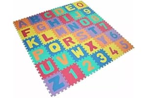 Foam Play Mat Alphabet Mat 36pcs - Play Mats For Floor - Foam Mats for Kids - Foam Tiles for Kids - Jigsaw Floor Mats Foam - Play Mat Tiles - Kids Play Mats For Floor - By Electoys