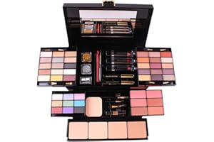 PhantomSky 54 Couleurs Palette Maquillage Yeux, Makeup Palette de Fards à Paupières Ombre à Paupières, Longue Durée, Imperméable, avec Rouge à Lèvres, Rougir et Correcteur