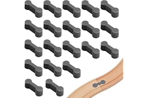 WEFINEST 20 Stück Kunststoff Holzeisenbahn Schienenverbinder, Universal Holzeisenbahn Zubehör Wiederverwendbare Holzschienen Adapter Verbinder, Holzeisenbahn Schienen Adapter für Spielzeugeisenbahnen