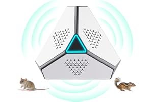 LEMENG Repelente para ratones, ultrasonidos para ratas, ultrasonidos ratones y ratas con luz LED repelente ultrasónico disuasores para ratones, roedores, parásitos, ratas, arañas, polillas y hormigas