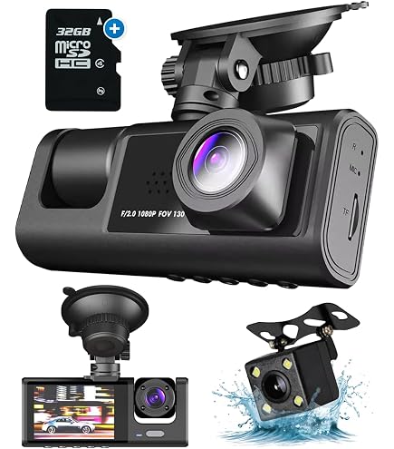 Dashcam 4 Canaux 1080p Hodozzy - Caméras Avant, Arrière, Gauche, Droite, 360°, Vision Nocturne, Détection De Mouvement, Capteur G