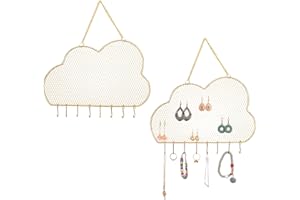 Rolin Roly Wand Schmuckhalter Ohrsteckerhalter Hängender Schmuck Organizer Halsketten Ohrring Organisator Aufbewahrungs für Halsketten Armbänder Kristall Anhänger Schlüssel