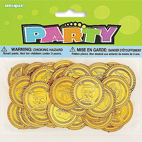 PARTYGRAM 86259 30 Gold Pirate Coins