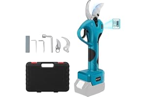 TIVEKEO Troncarami a batteria compatibile con Makita 18 V (senza batteria), apertura massima 55 mm, diametro di taglio 40 mm, cesoie elettriche ricaricabili per rami di alberi, fiori, cespugli