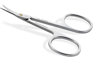 ‎OTTO HERDER MANICURE OTTO HERDER HAUTSCHERE - Extra scharfe Nagelhautschere zum schneiden abstehender Nagelhaut 8,5cm mit Goldener Schraube - Hautschere Turmspitze Extra Fein 1,5cm grosse scharfe gebogener Schneide