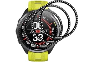 Beukei Pellicola Protettiva per Garmin Forerunner 965, 3 pezzi Protective Glass,copertura totale curva 3D, [Senza Bolle][Anti-Graffio] [Durezza 9H ] Vetro