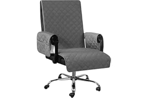 BAODBF Sesselschoner für Relaxsessel,Sofaüberwurf rutschfest,Sesselschoner für Fernsehsessel,Sesselschoner mit Armlehne,Sesselschoner und Armlehnenschoner(grau)