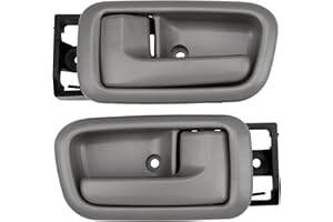 Gledewen Interior Door Handles W/Bezel (Pair), Compatible with 2000-2006 Toyota Tundra, Gray, Rear Left Driver & Right Passenger | 692070C010B1,692080C010B1 Inside Handle Door Part