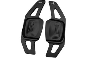 luolety Paddle del cambio del volante per VW 2018-2023, estensione in alluminio per VW Golf 8 MK8 Tiguan CC Tiguan L Touran L Teramont Phaeton C-Trek per volante auto (nero)