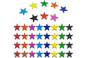 Rebanky 40 Pcs Aimant Étoile Aimants Tableau Magnétique Magnet Étoile Aimant Frigo Petit Aimant Coloré pour Tableau de Récompenses Tableau Blanc Réfrigérateur