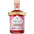 Tails Cocktails Raspberry Cosmopolitan, 14.9% ABV, 50cl / 500ml, Crafted with 42BELOW Vodka, Ready-To-Drink Pre-Mixed Cocktail, Serves 4 Delicious cocktails in seconds