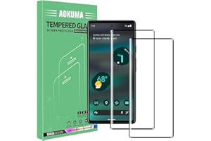 AOKUMA Szkło pancerne do Google Pixel 6A 3D, [2 sztuki] szkło kompatybilne z Google Pixel 6A, wysokiej jakości folia szklana 3D o twardości 9H, odporne na zarysowania (czarna krawędź)