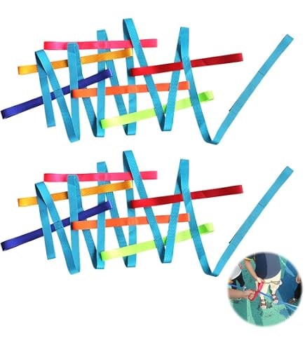 Corde De Marche Pour Maternelle - 370 Cm, Poignées Colorées, Légère En Nylon, Pour Activités Extérieures Et Sorties