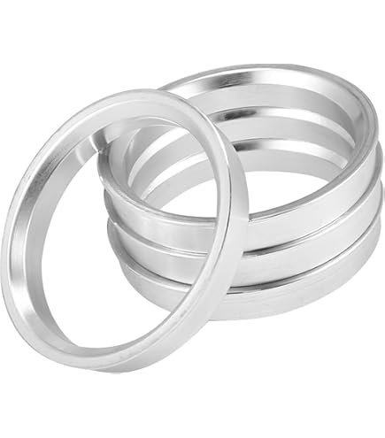 4 Anelli Di Centraggio Per Cerchioni - Riduzione Da 66,6 Mm A 57,1 Mm - Qualit&agrave; Tedesca