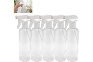 5 st behållare sprayspray, 500 ml vattenspruta för frisör, sprayflaskor i plast, justerbara tomma flaskor, rengöringssprayflaska, hår, växter, trädgårdsarbete (vit +