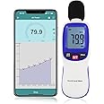 Decibel Meter Wireless Sound Decibel Meter with App Data Logging Bluetooth Portable Sound Level Meter 30~130dBA High Accuracy SPL Meter for Classroom, Office, Home and etc.