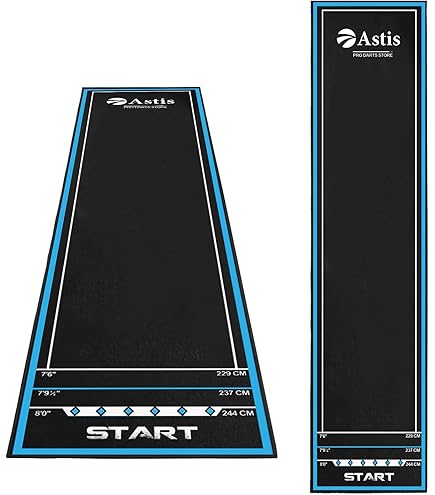 Tapis De Fléchettes Tournoi - 237x80cm - 17 Designs Au Choix