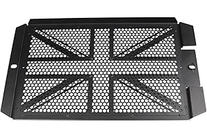 QUXING Motorcycle Radiatori, per Triumph Street Twin 2017 2018 2019 2020 2021 Street Scrambler Motorcycle Griglia Protezioni Radiatore Paramotore con Logo Accessorio