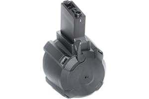 AIRSOFT WEBSITE Airsoft Softair Ausrüstung Battleaxe 1400rd elektrische Trommel Mag Drum Magazine für 416 M4 M16 AEG