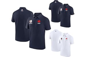 TUTTAVIA Polo Rugby France 2023 Tee Shirt,Rugby Coupe du Monde 2023 Tee Shirt Rugby France 2023 T Shirt Rugby Femme France de Rugby World Cup Casual Sports Polo Shirt Lapel Short Sleeve T-Shirt Top…