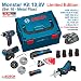 Produktbild BOSCH MONSTER KIT 10,8V - SET 16 METAL: GSR 10,8-2-LI + GWS 10,8-76 V-EC + GSA 10,8 V-LI + GOP 10,8 V-LI + GLI 10,8 V-LI (4 Batterien x 1,5 Ah + Ladegerät AL1130CV + Zubehör GOP 10,8 V-LI + Zubehör GWS 10,8-76 V-EC + Koffer L-Boxx 238)