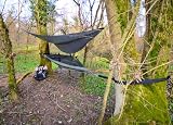 Semptec Urban Survival Technology Hängematte aus Fallschirmseide mit Moskitonetz - 5