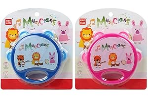 BigBuy Kids- Pandereta, Multicolor (S1131435)