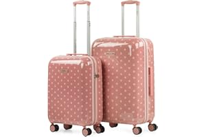SKPAT - Maletas de Viaje de la Firma Juego Maletas 4 Ruedas - Juego de Maletas de Viaje - Juego Maletas de Viaje Ligeras. Candado de combinacion 132300, Coral
