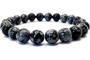 SPILLOX Bracciale Uomo Donna Elastico Da Vere Pietre Preziose Naturali Di 8mm Reiki Idea Regalo Di Natale Originale Diffusore Di Energia Guarigione Equilibrio