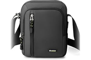 BAGROUPS Sacs Bandoulière Homme Petit Sac à Bandoulièr Sac à Main Oxford Bandoulière Cartable Besace Loisirs pour Achats pour Tablette de 9,7 Pouces pour Loisirs Le Travail